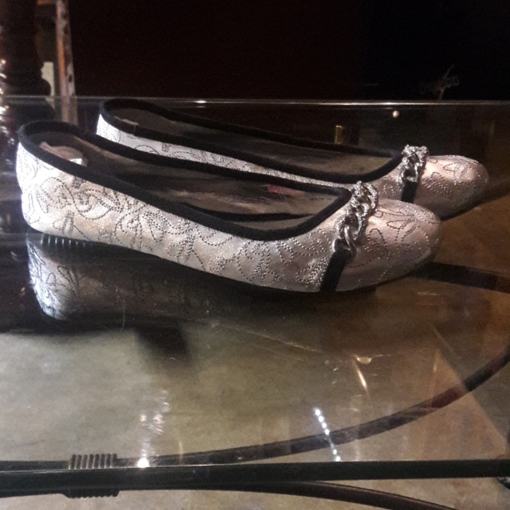 Baby Phat, Silver, Ballet Flats